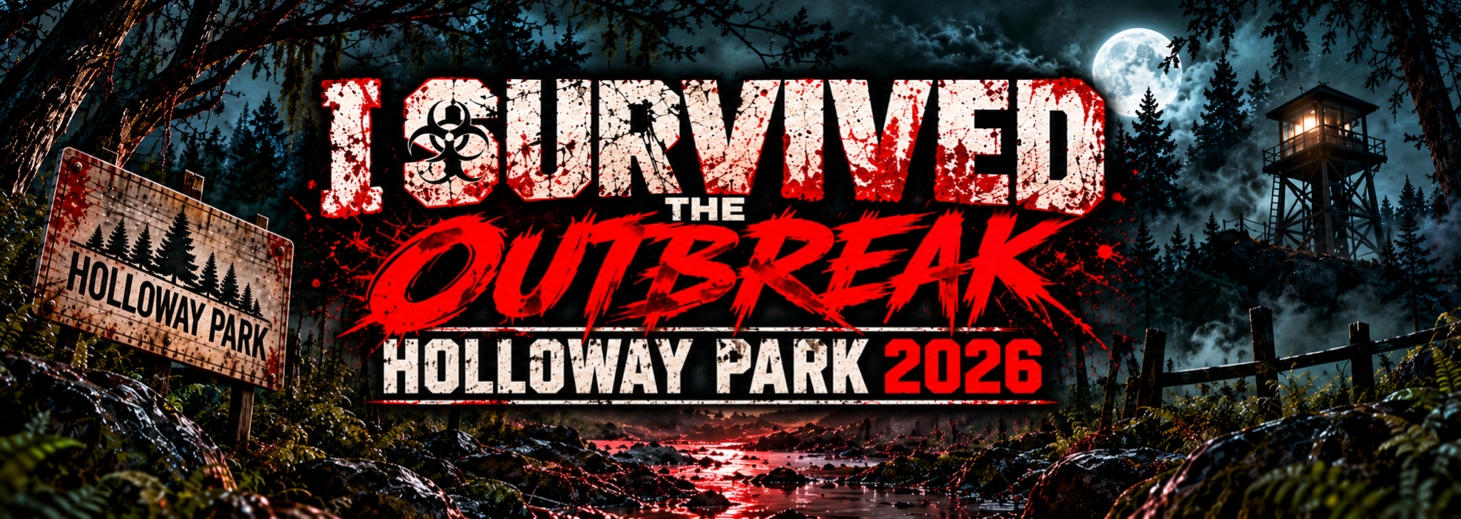 I Survived the Outbreak — Holloway Park 2026 banner